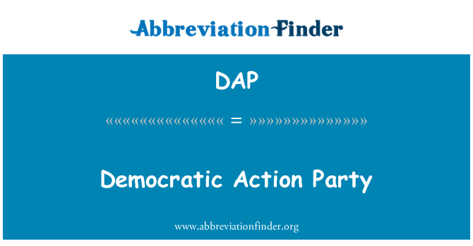 DAP: Partai Aksi demokratis