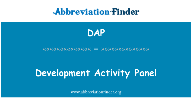 DAP: Utveckling verksamhet Panel