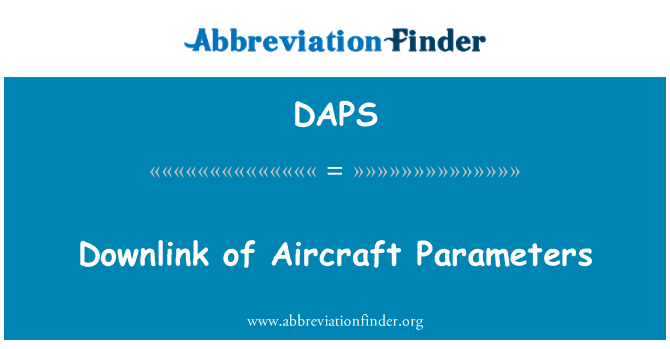 DAPS: Downlink parametrov lietadiel