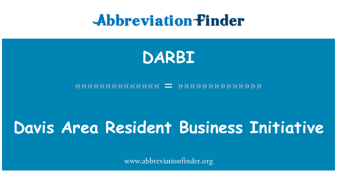 DARBI: Davis Area penduduk bisnis inisiatif