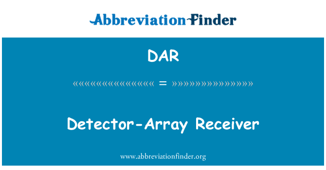 DAR: Detektor-Array modtager