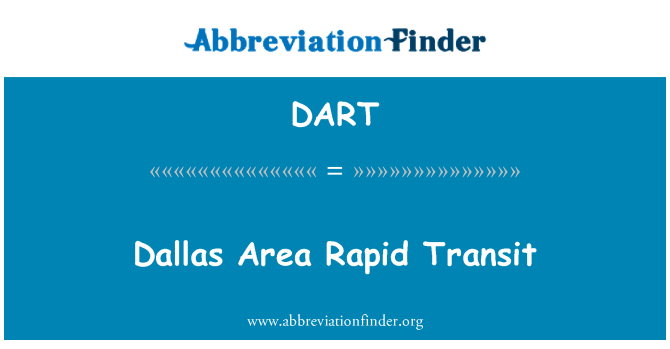 DART: Dallas khu vực Rapid Transit