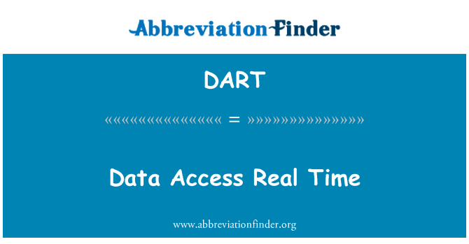 DART: Доступ к данным в режиме реального времени