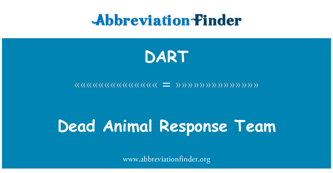 DART: 死亡的动物反应小组