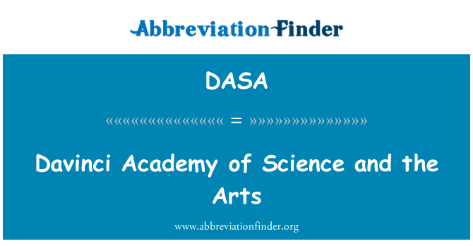 DASA: Davinci Academi o wyddoniaeth a'r celfyddydau