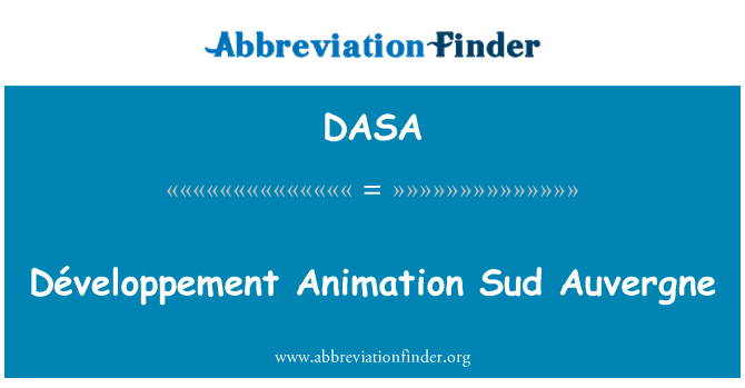 DASA: Развитие анимации Sud Овернь