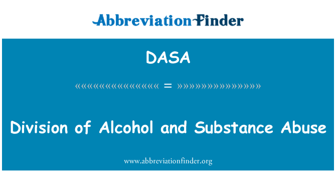 DASA: Yr is-adran o Alcohol a chamddefnyddio sylweddau