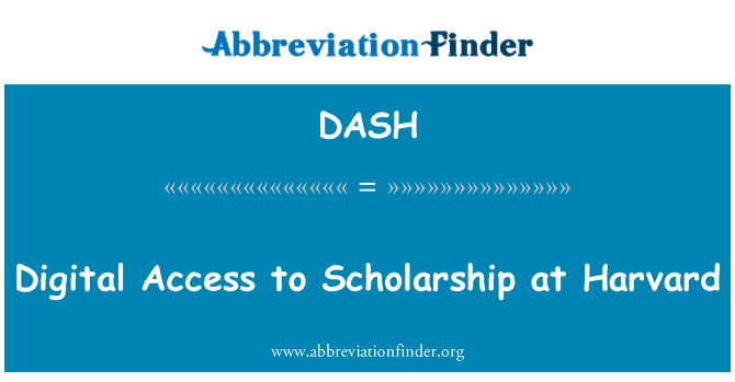 DASH: Digital aksè pou bous nan Harvard