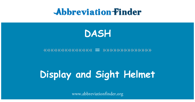 DASH: 顯示和視覺頭盔