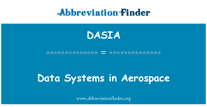 DASIA: Systèmes de données en aérospatiale
