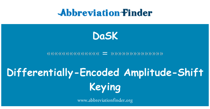 DaSK: Diferencovaně kódováním amplitudy Shift Keying