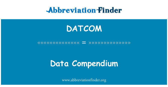 DATCOM: Recueil done