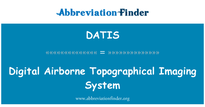 DATIS: Digitaalinen ilmassa maaston kuvaus järjestelmän