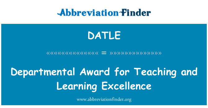 DATLE: Afdelings Award for sprogundervisning og -indlæring Excellence