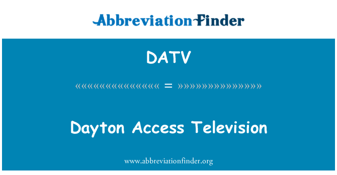 DATV: Dayton přístup televize