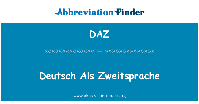 DAZ: Kkummerċjata Als Zweitsprache