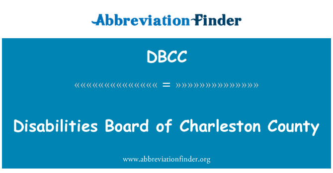 DBCC: Posebnimi potrebami Board of Charleston County