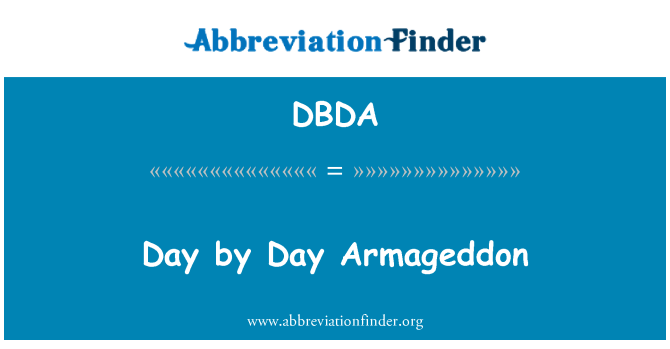DBDA: Armageddon chak jou