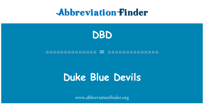 DBD: Duke Blue Devils