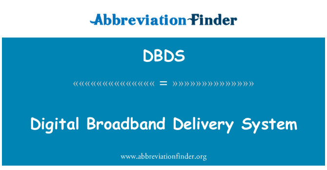 DBDS: Digital à sistèm Livraison