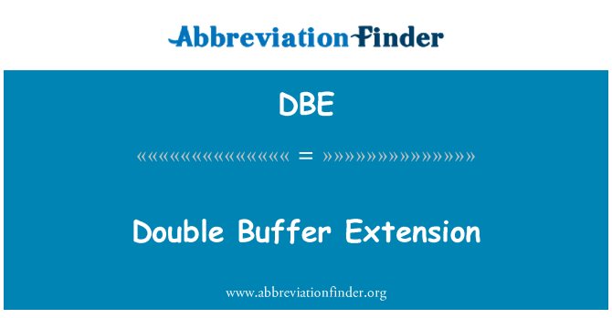 DBE: Doppju Buffer estensjoni