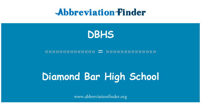 DBHS: Бар Diamond средней школы