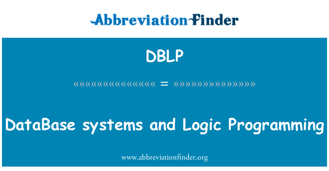 DBLP: Sistem dataBase dan logika pemrograman