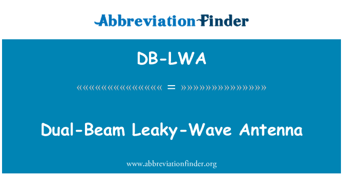 DB-LWA: Antenna onda Leaky Dual-Beam