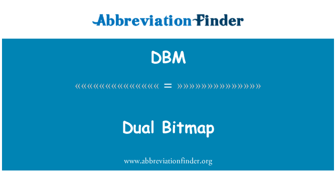 DBM: Mapa de bits dual