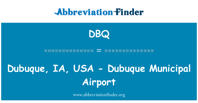 DBQ: 迪比克,IA,美國-迪比克市政機場