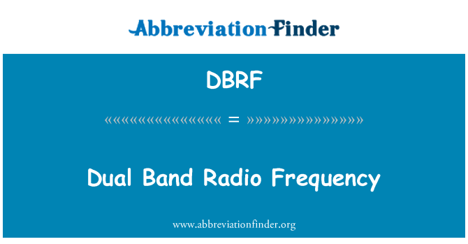 DBRF: Frekwenza tar-radju tal-faxxa doppja