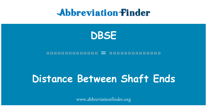 DBSE: המרחק בין מוט מסתיים