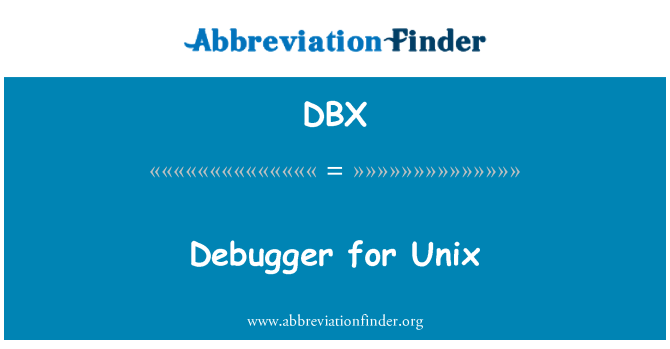 DBX: Debugger für Unix