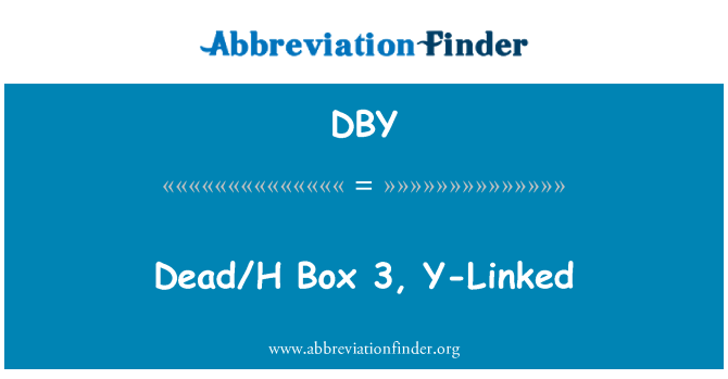 DBY: Dead/H Box 3, Y-Linked