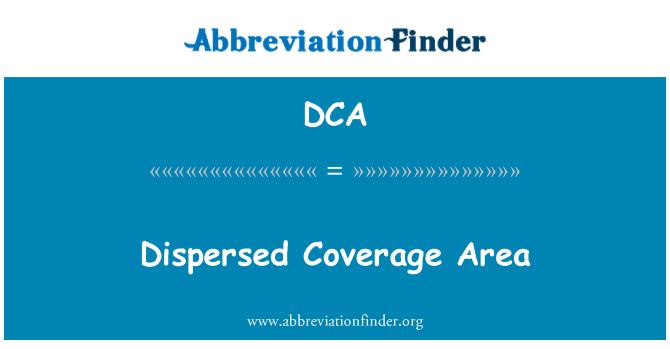 DCA: Area di copertura dispersi