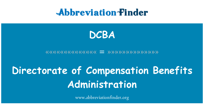 DCBA: Direktoratet for kompensation fordele Administration