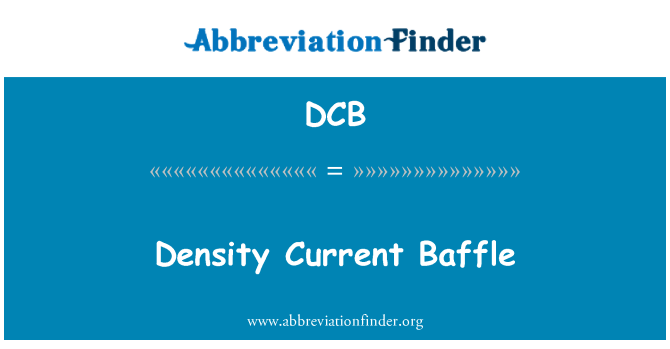 DCB: Bafle actual densidad