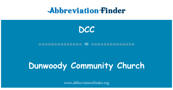 DCC: Dunwoody Community Church