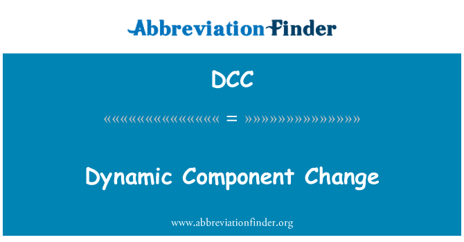 DCC: Alteração de componente dinâmico