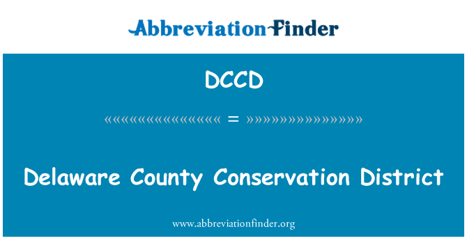 DCCD: Delaware County pemuliharaan Daerah