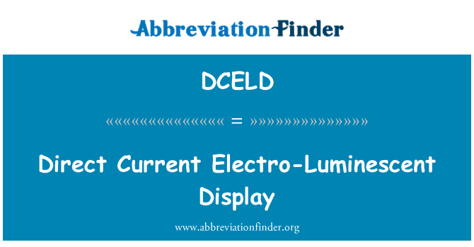 DCELD: Kurrent dirett elettro-ampifikaturi tad-displej