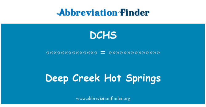 DCHS: Globoko Creek Hot Springs
