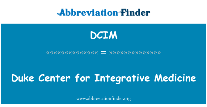 DCIM: Duke Center for Integrative Medicine