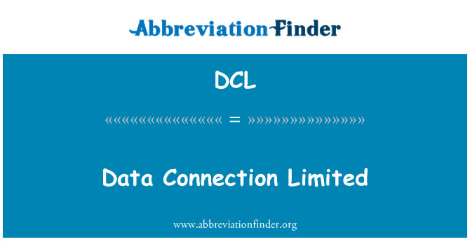 DCL: Datové připojení Limited