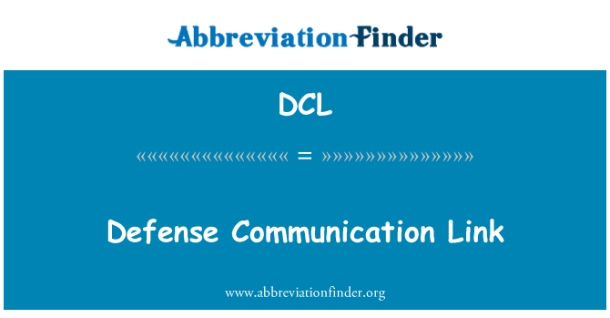 DCL: Obrambo komunikacijsko povezavo