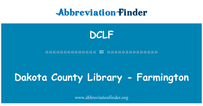 DCLF: Dakota County knihovna - Farmington
