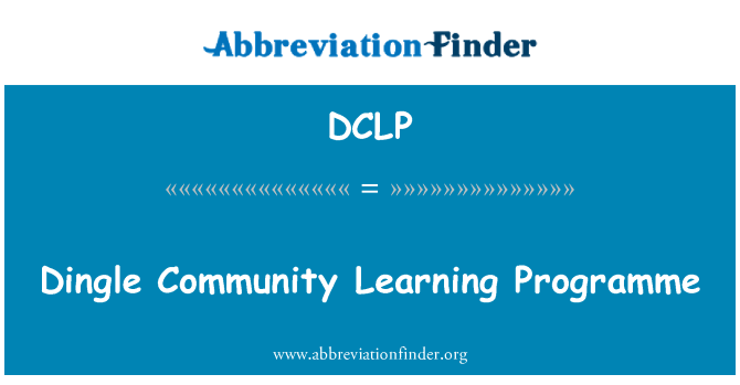 DCLP: Dingle program učení Společenství