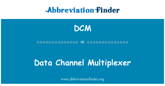 DCM: Sianel data Multiplexer