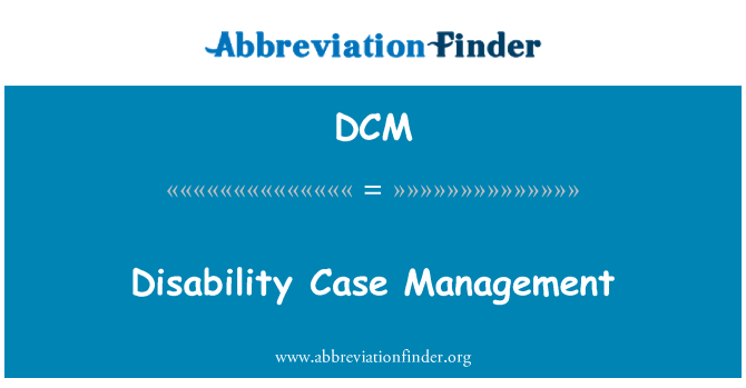 DCM: Zarządzanie przypadku niepełnosprawności