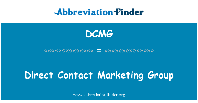 DCMG: קבוצת שיווק אנשי קשר ישיר